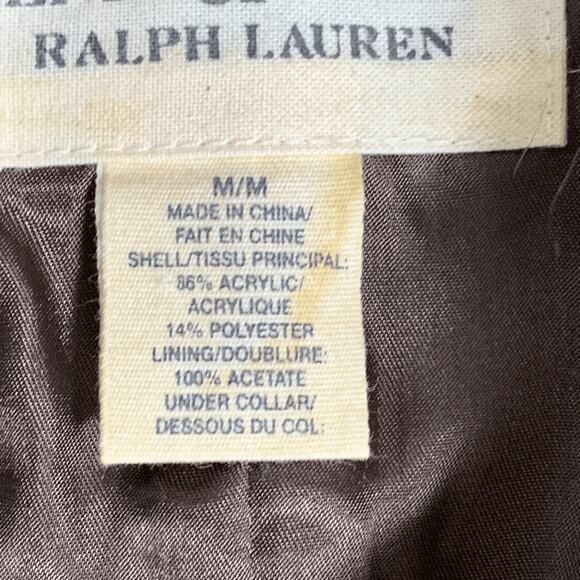 Vintage Y2K Ralph Lauren Denim & Supply Faux Fur Long Vest Boho Western Medium - Picture 9 of 12